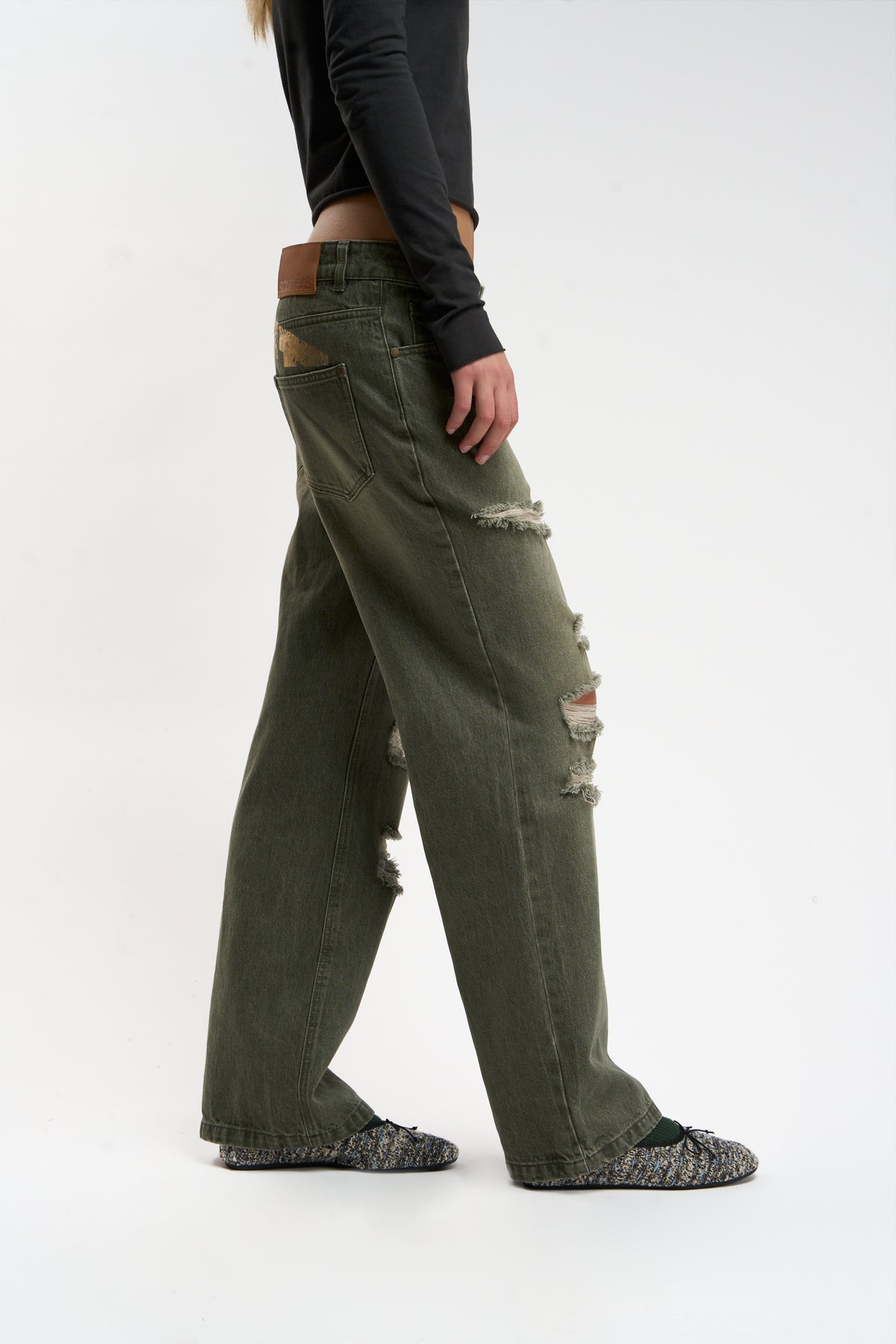 Metal Green Pants