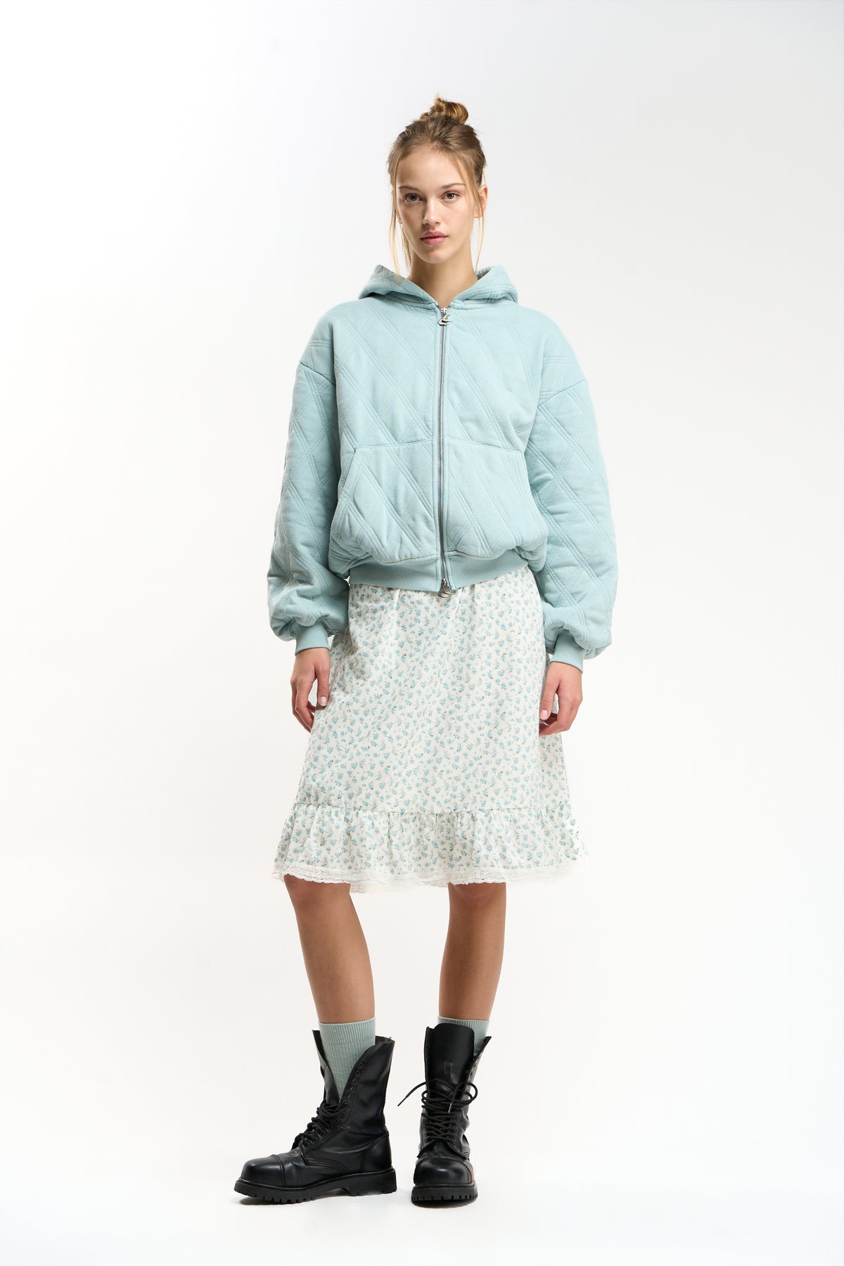 Weeb Turquoise Zipper