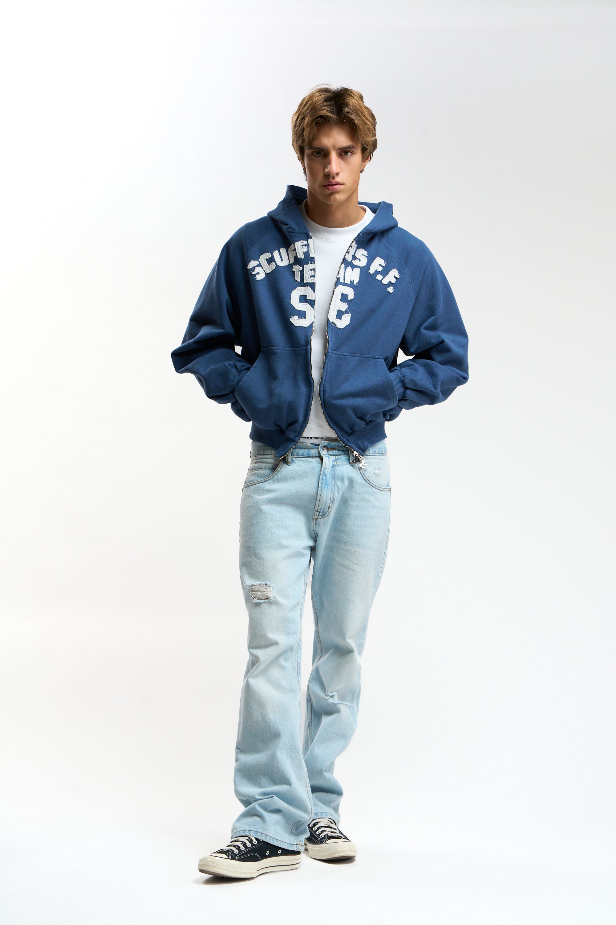 Omega Navy Zipper