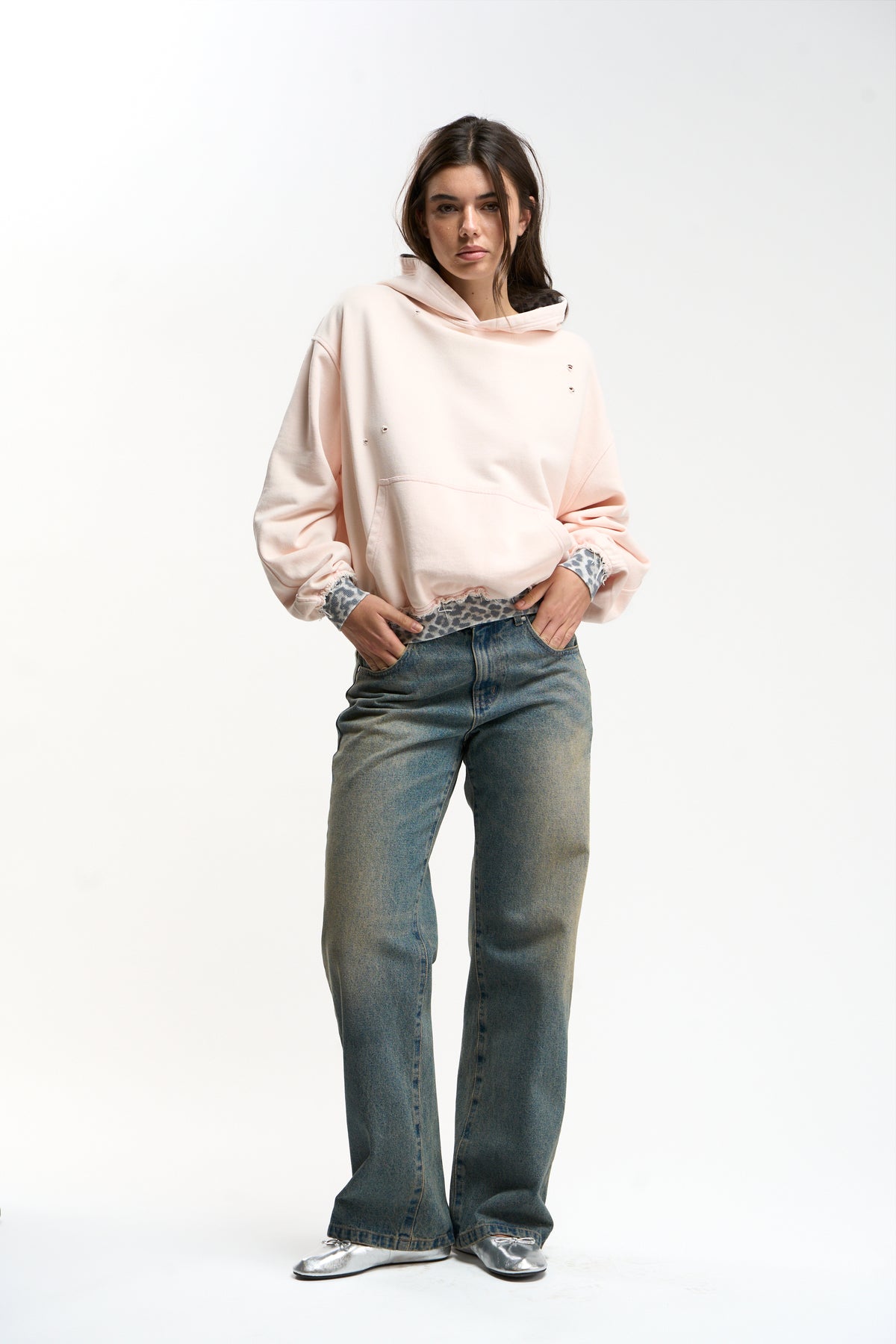 Leo Light Pink Hoodie