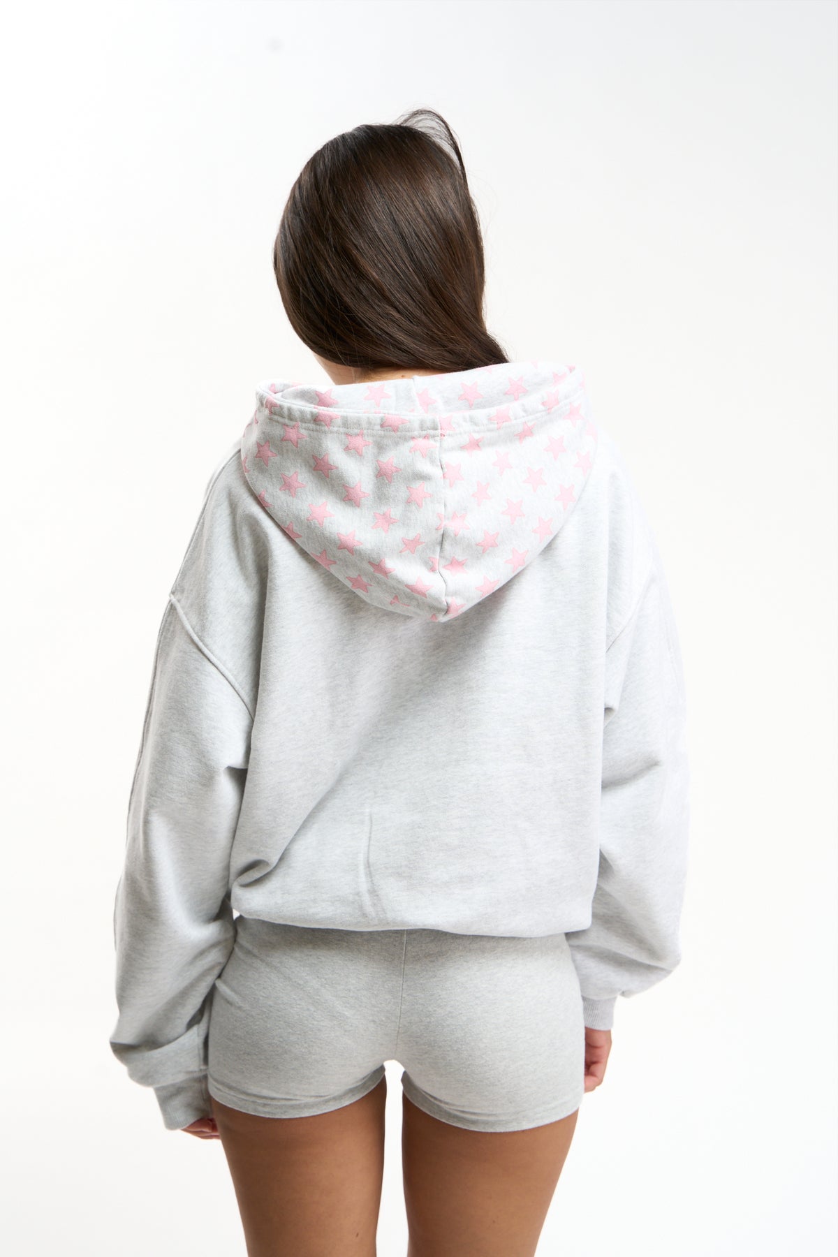 Raw Pop Grey Melange Hoodie