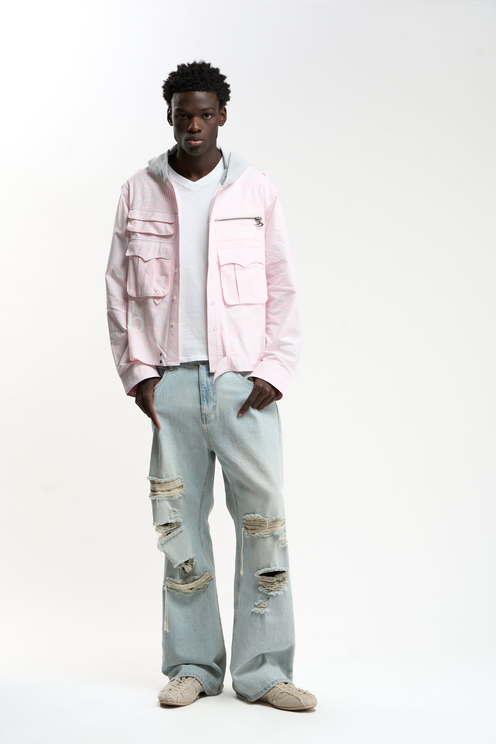Hood Pink Shirt