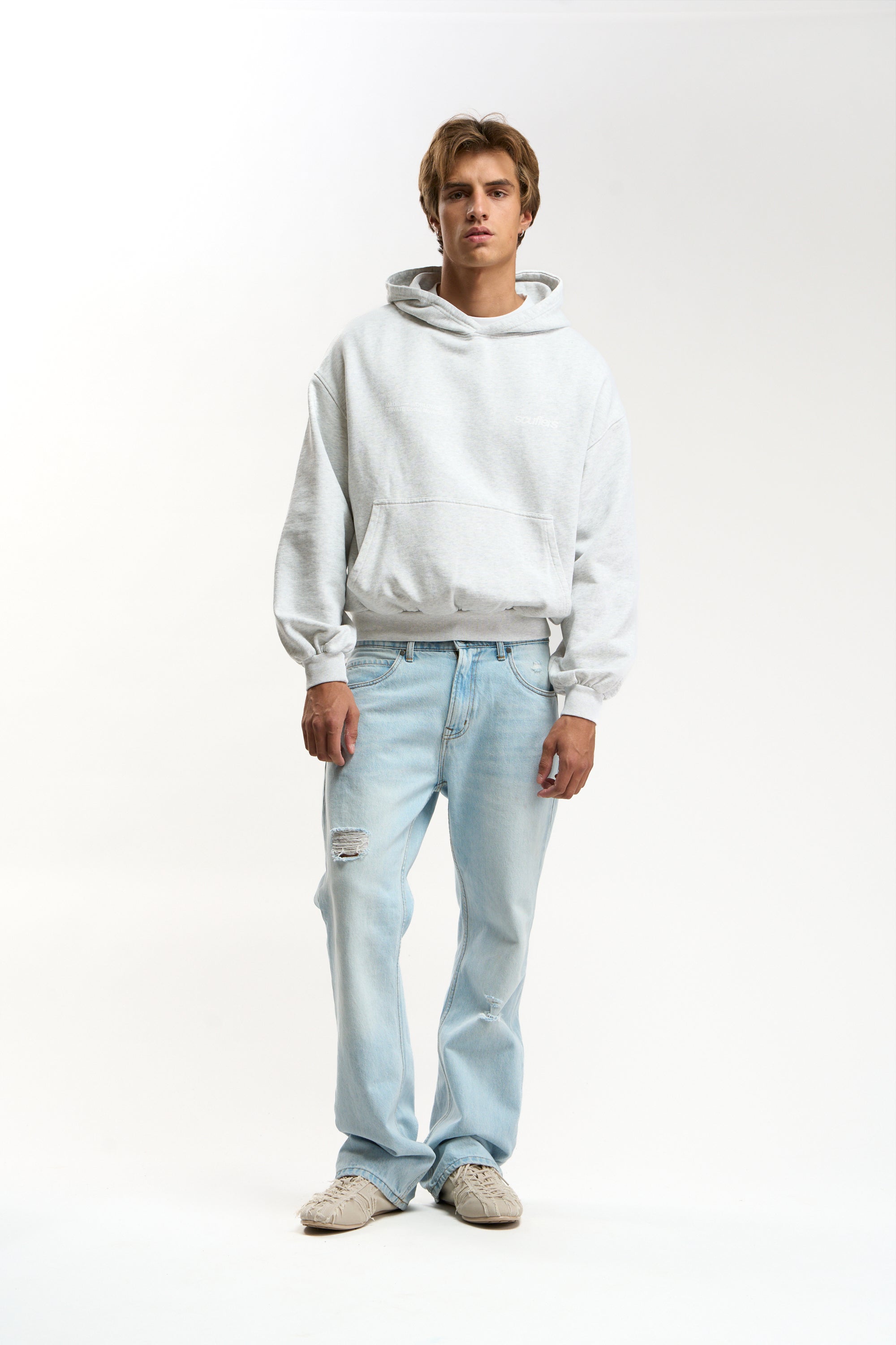 Worldwide Grey Melange Hoodie