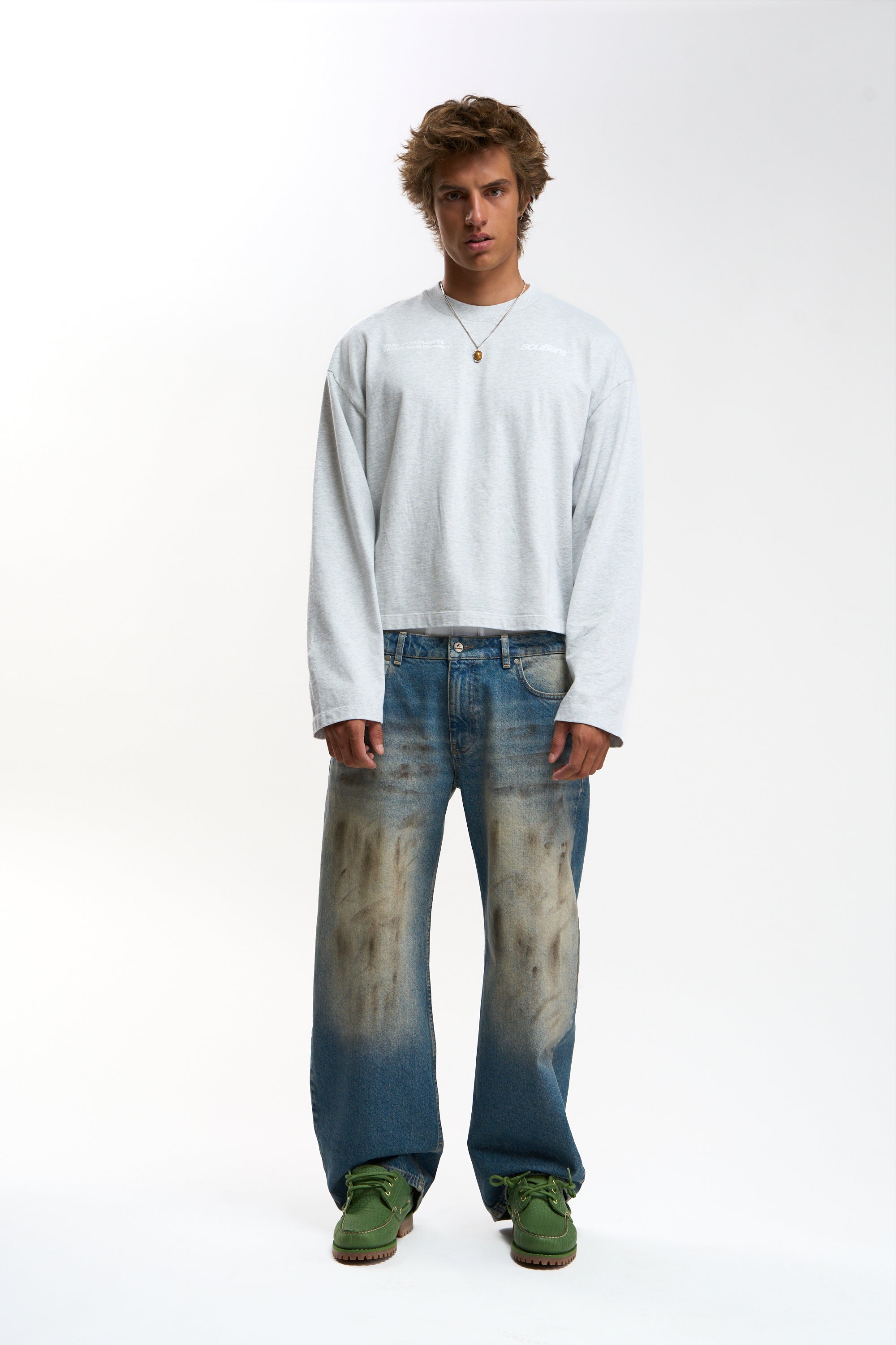 Worldwide Grey Melange Longsleeve