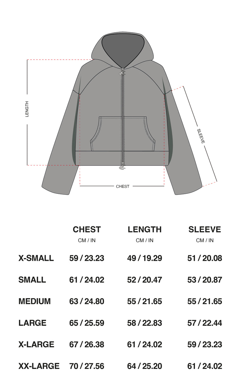 Guía de tallas oficial de Scuffers para Exit Navy Zipper