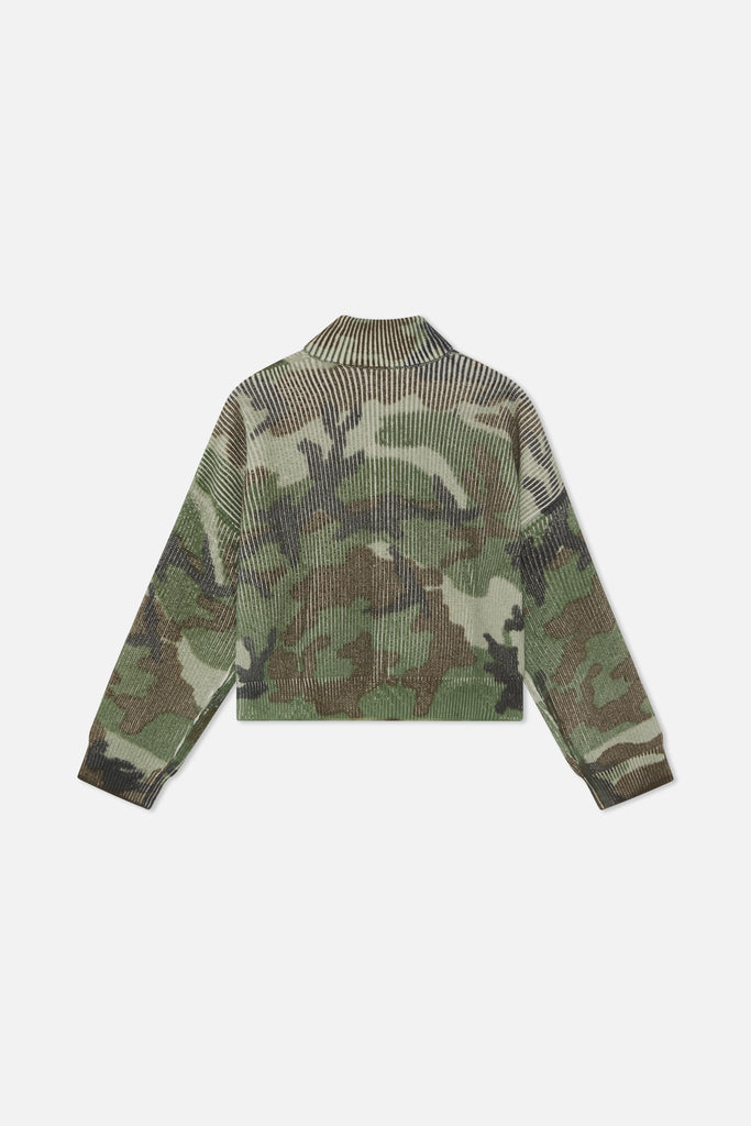Ea Camo Knit Zipper