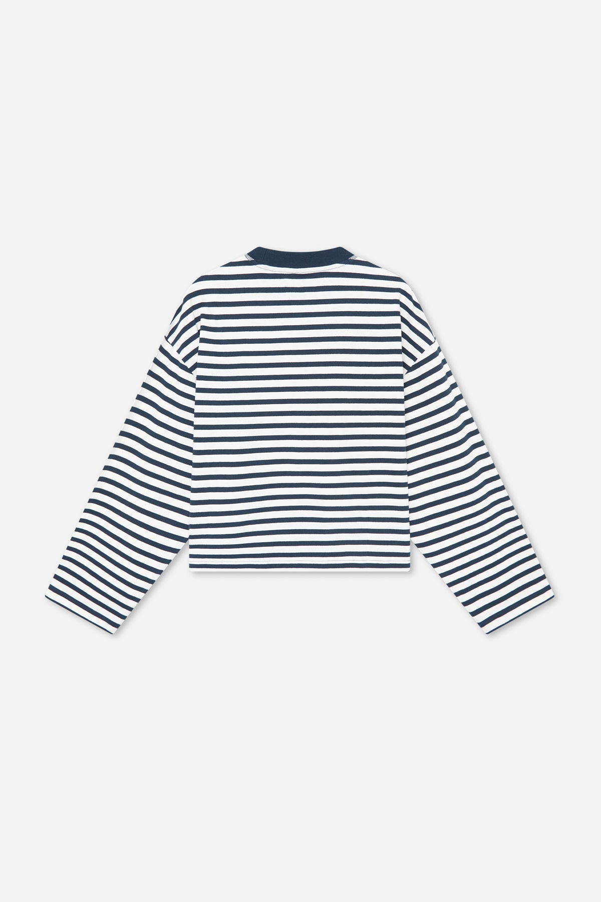 Emblem Striped Navy Longsleeve