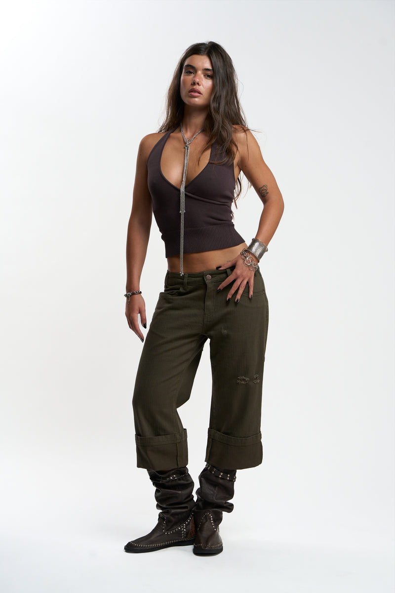 New Capri Green Pants