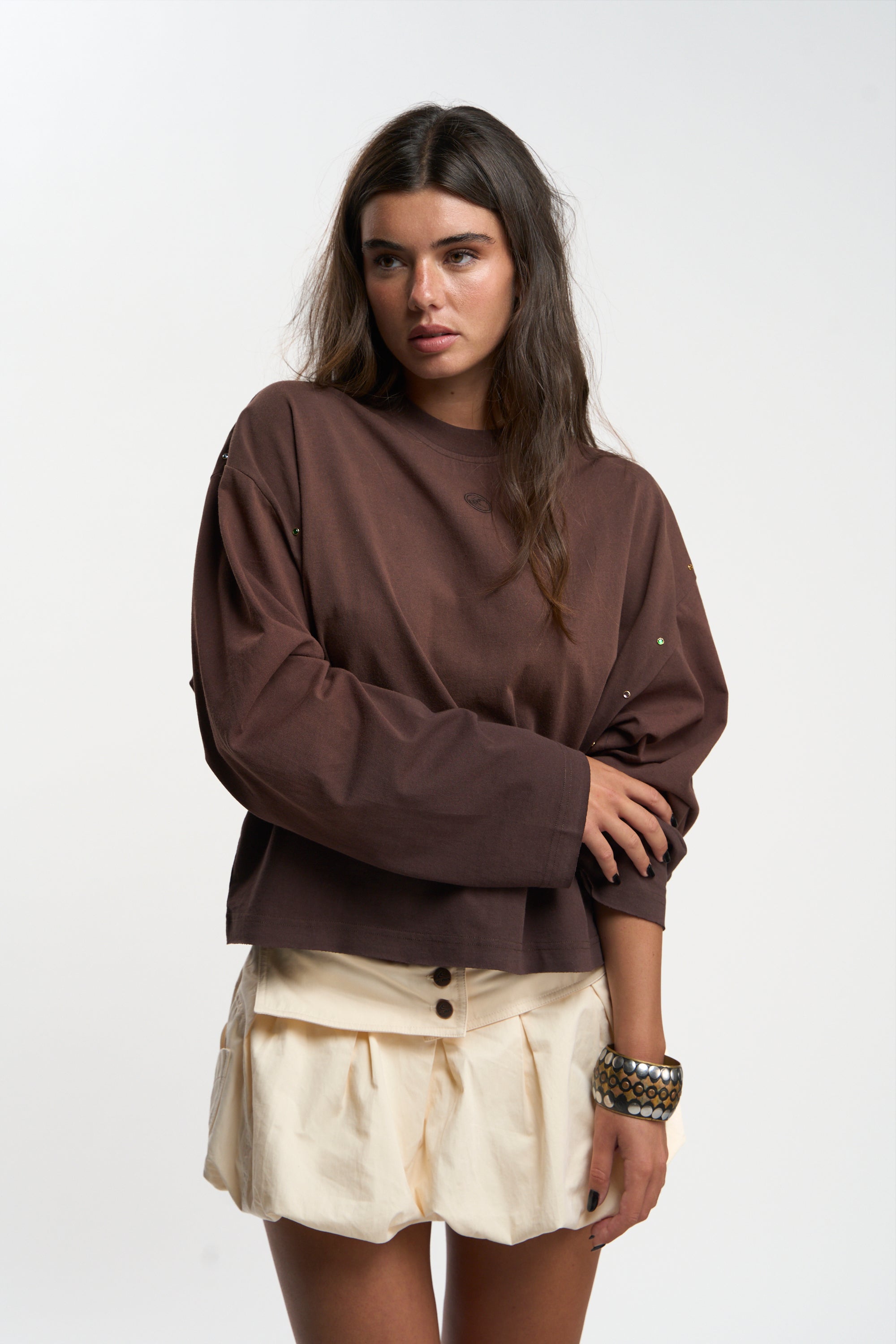 Strass Brown Longsleeve