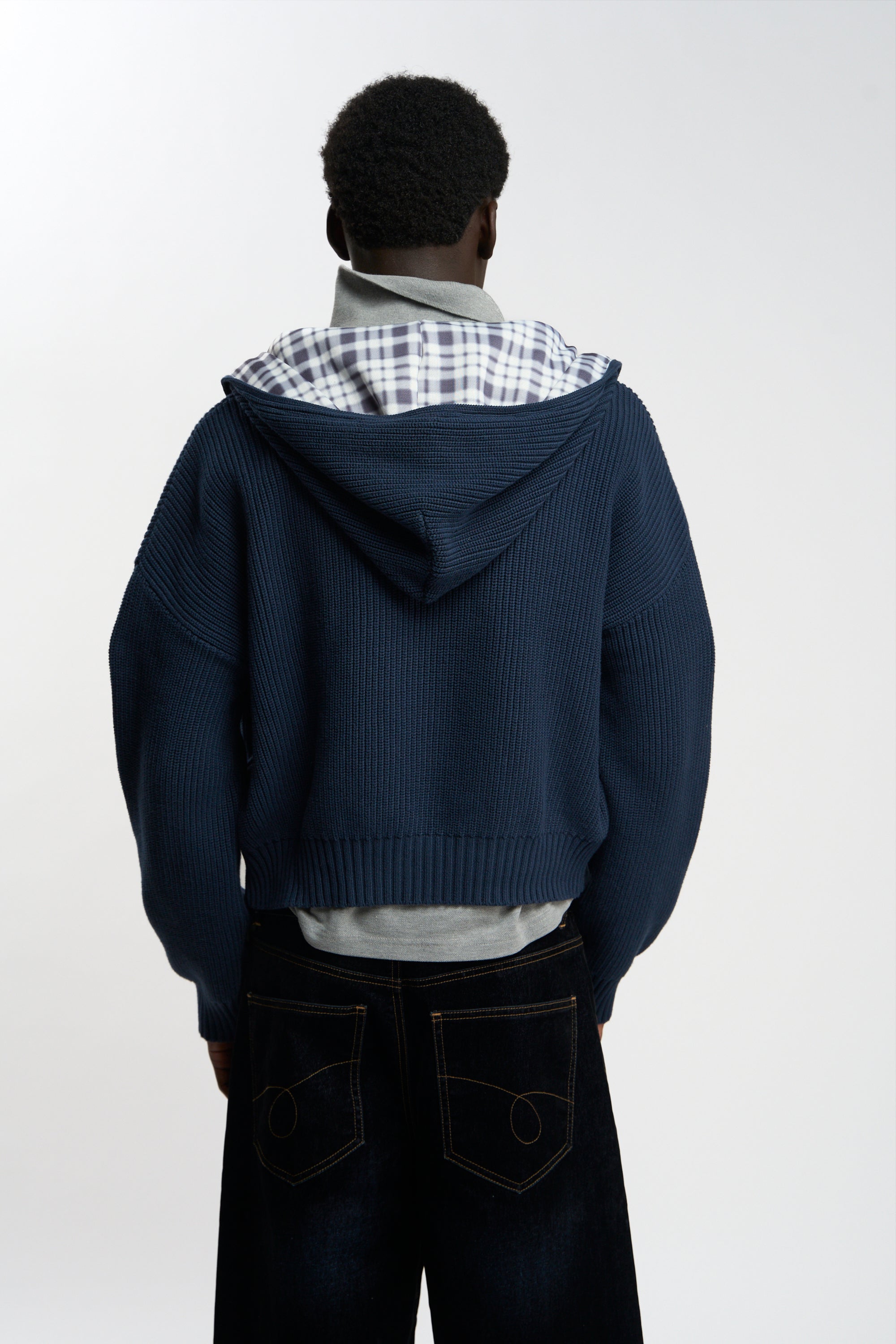 Brooks Navy Zipper Knit