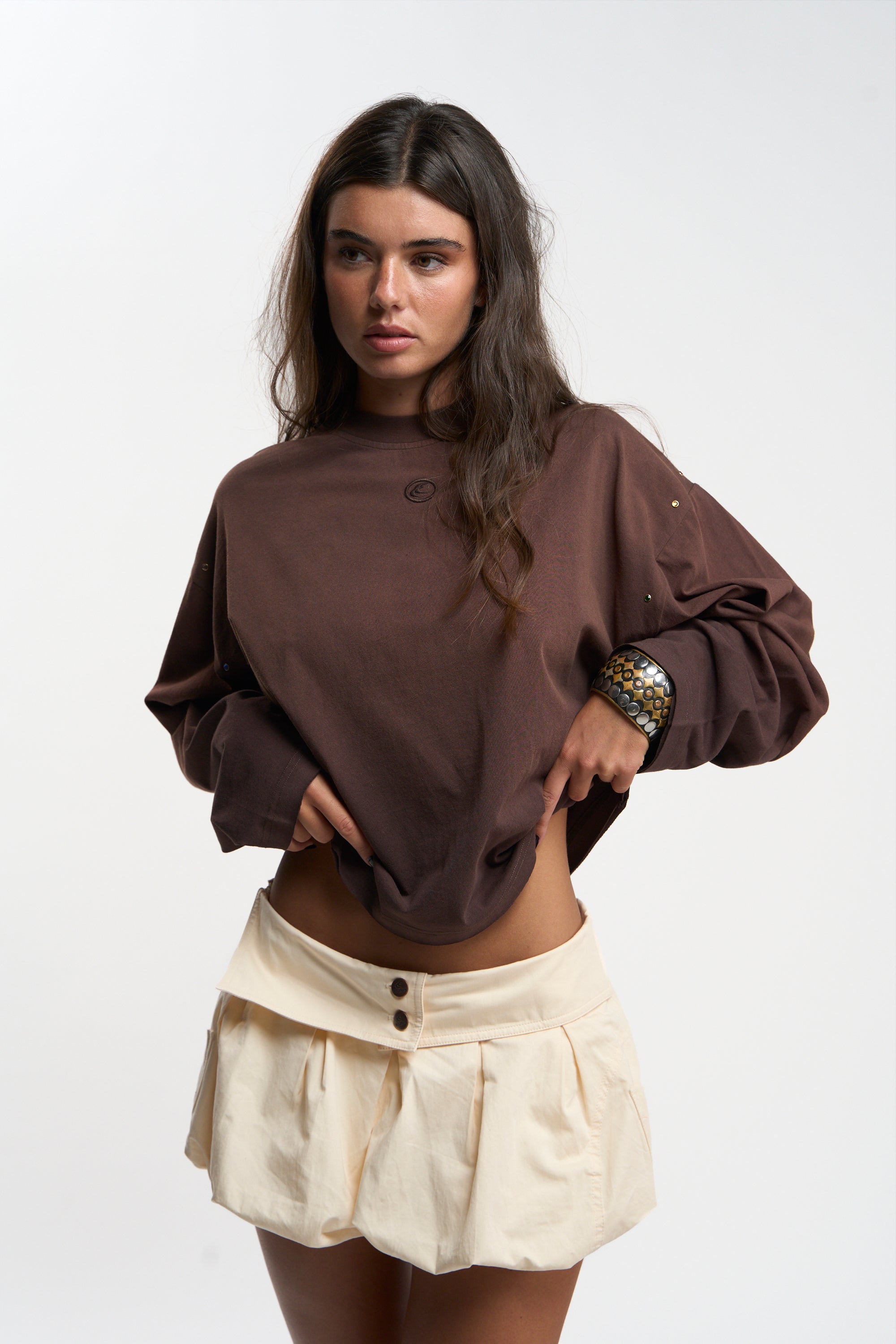 Strass Brown Longsleeve