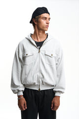 Mourice Light Grey Zipper