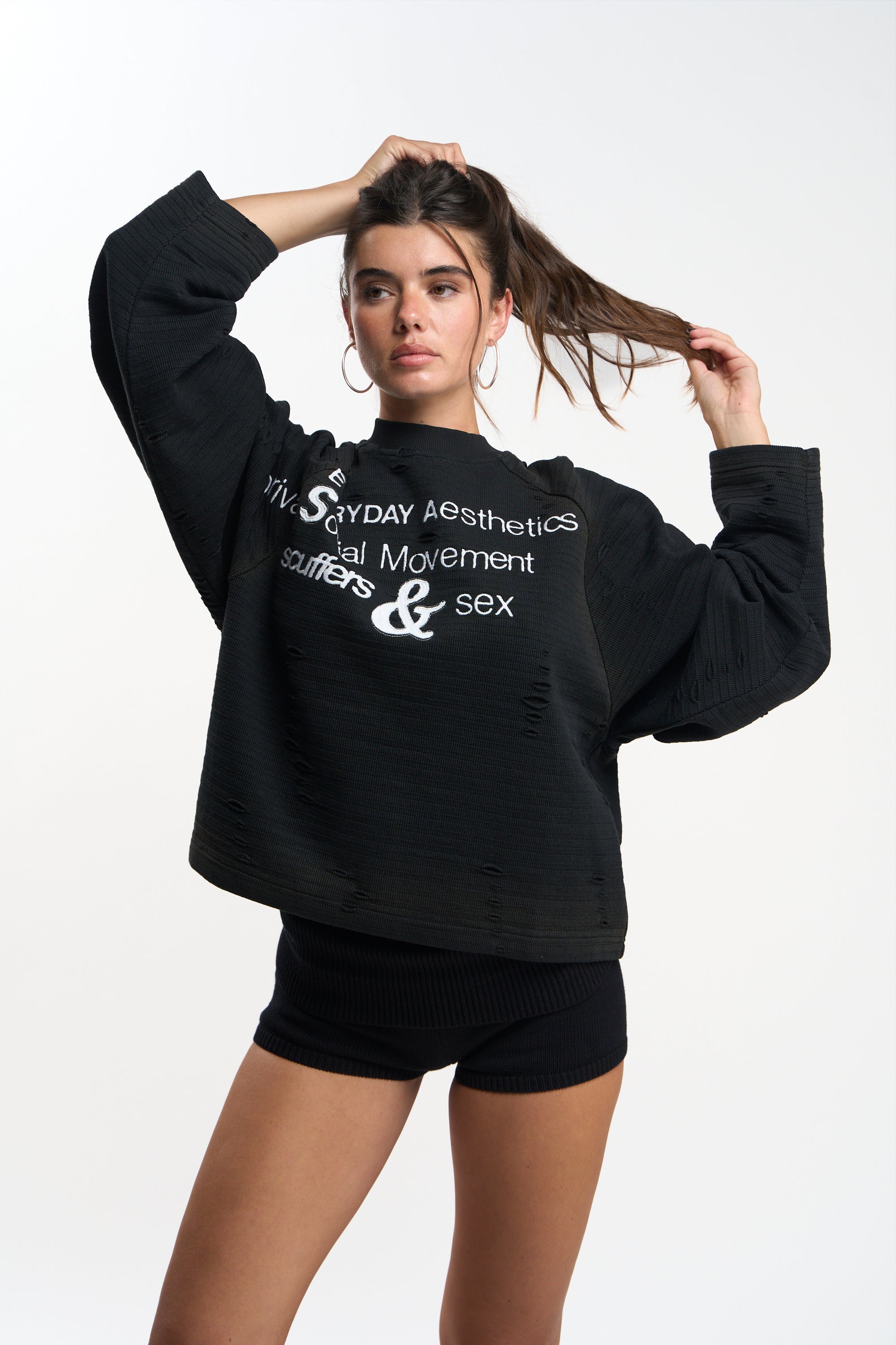 Mini Black Sweatshirt