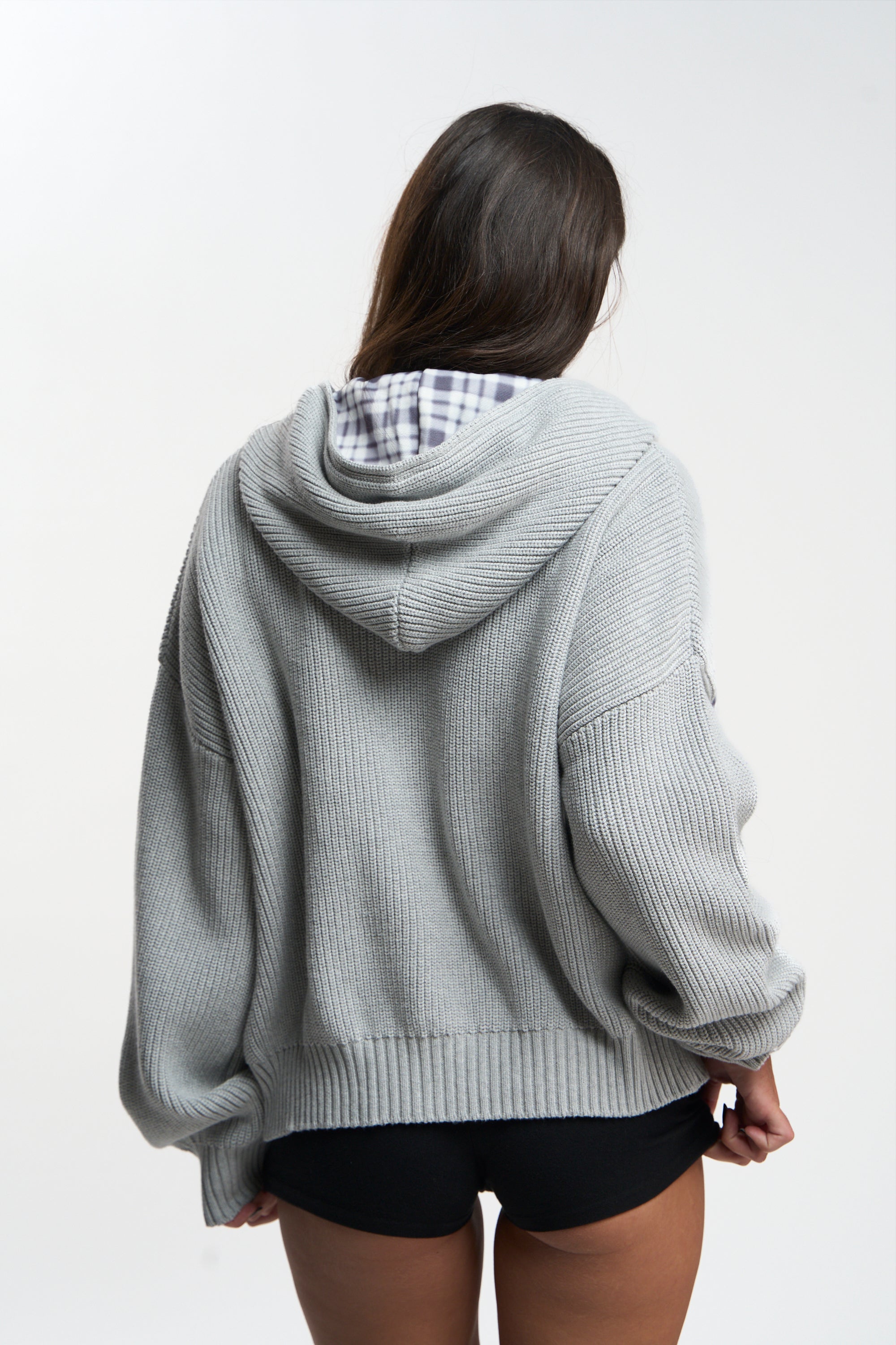 Brooks Grey Zipper Knit