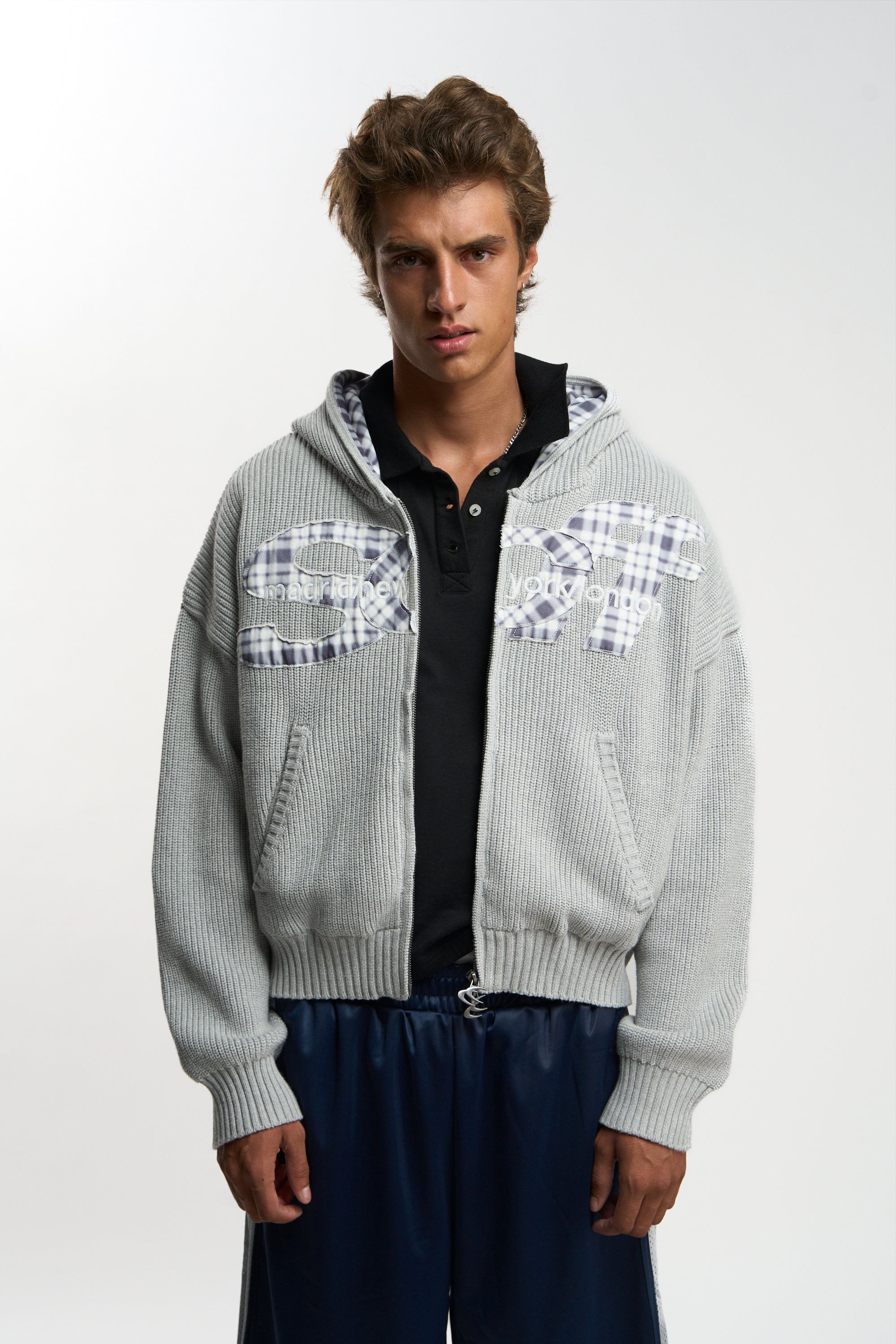 Brooks Grey Zipper Knit – Scuffers
