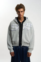 Brooks Grey Zipper Knit