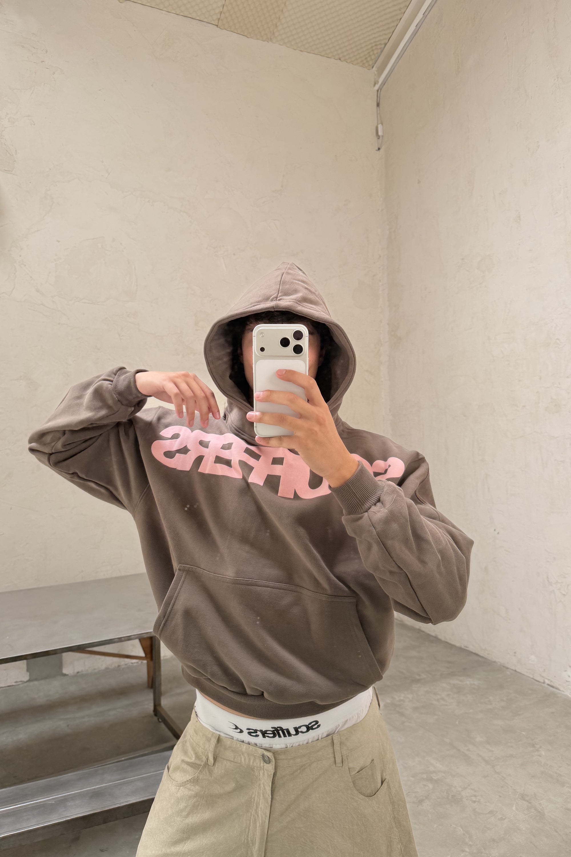 Flock Brown Hoodie - Oversized Hoodie | Scuffers