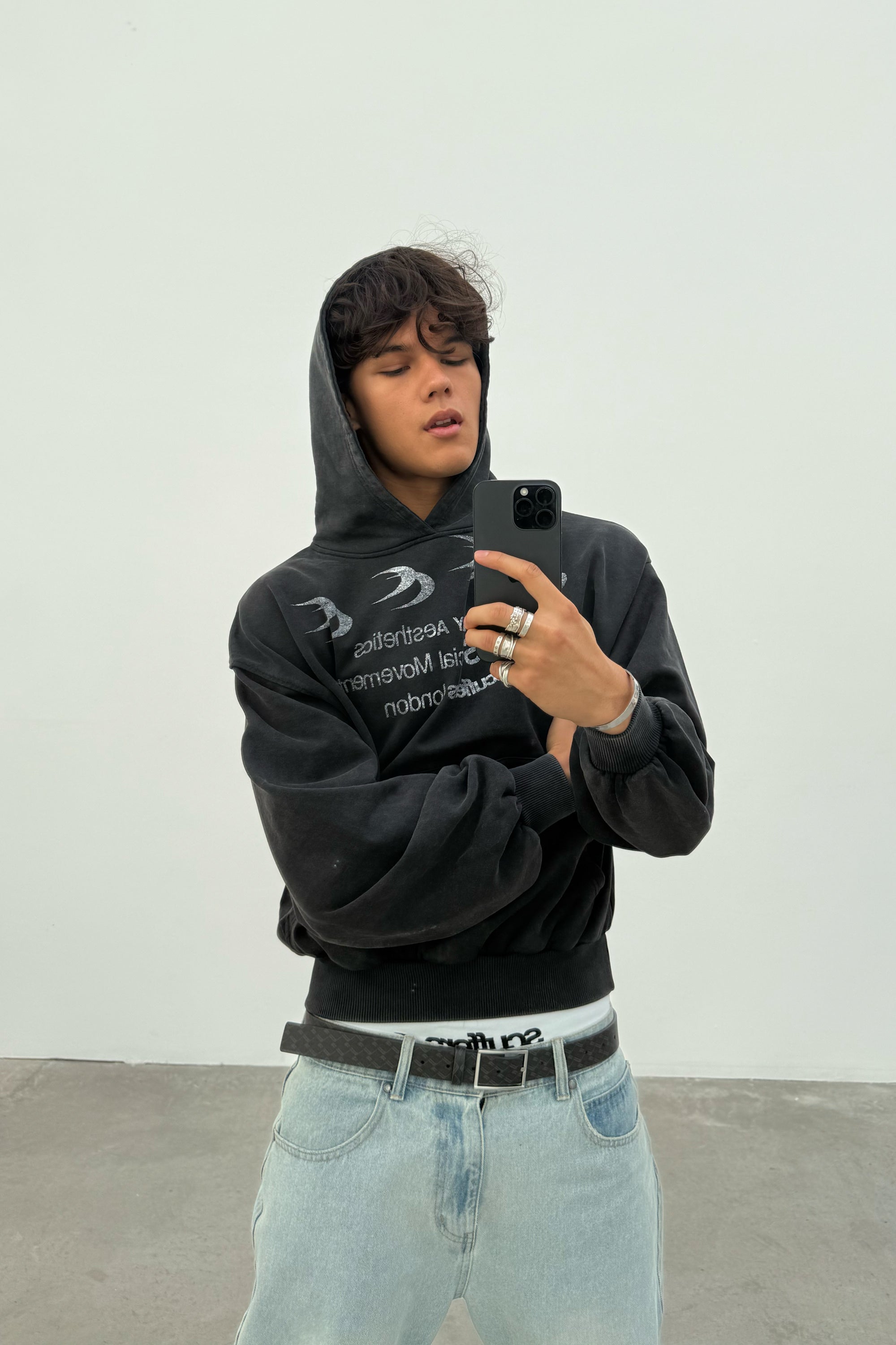 Fourfive Black Hoodie