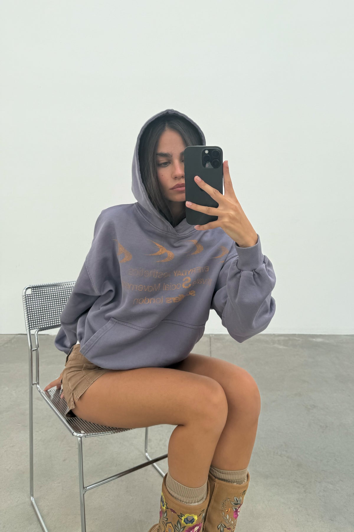Fourfive Purple Hoodie