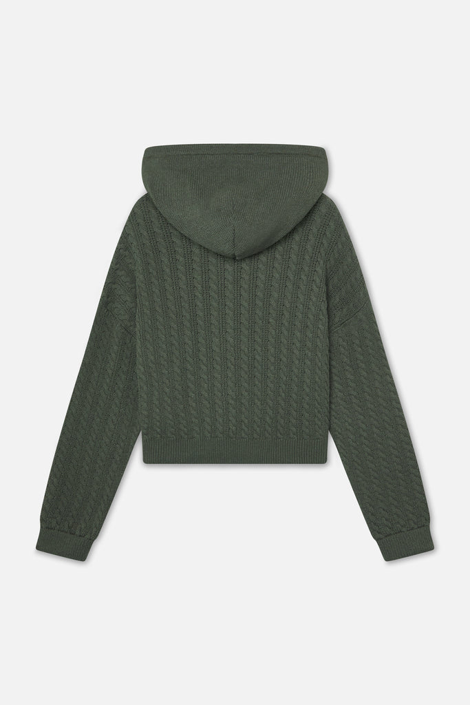 Flag Green Knit Zipper