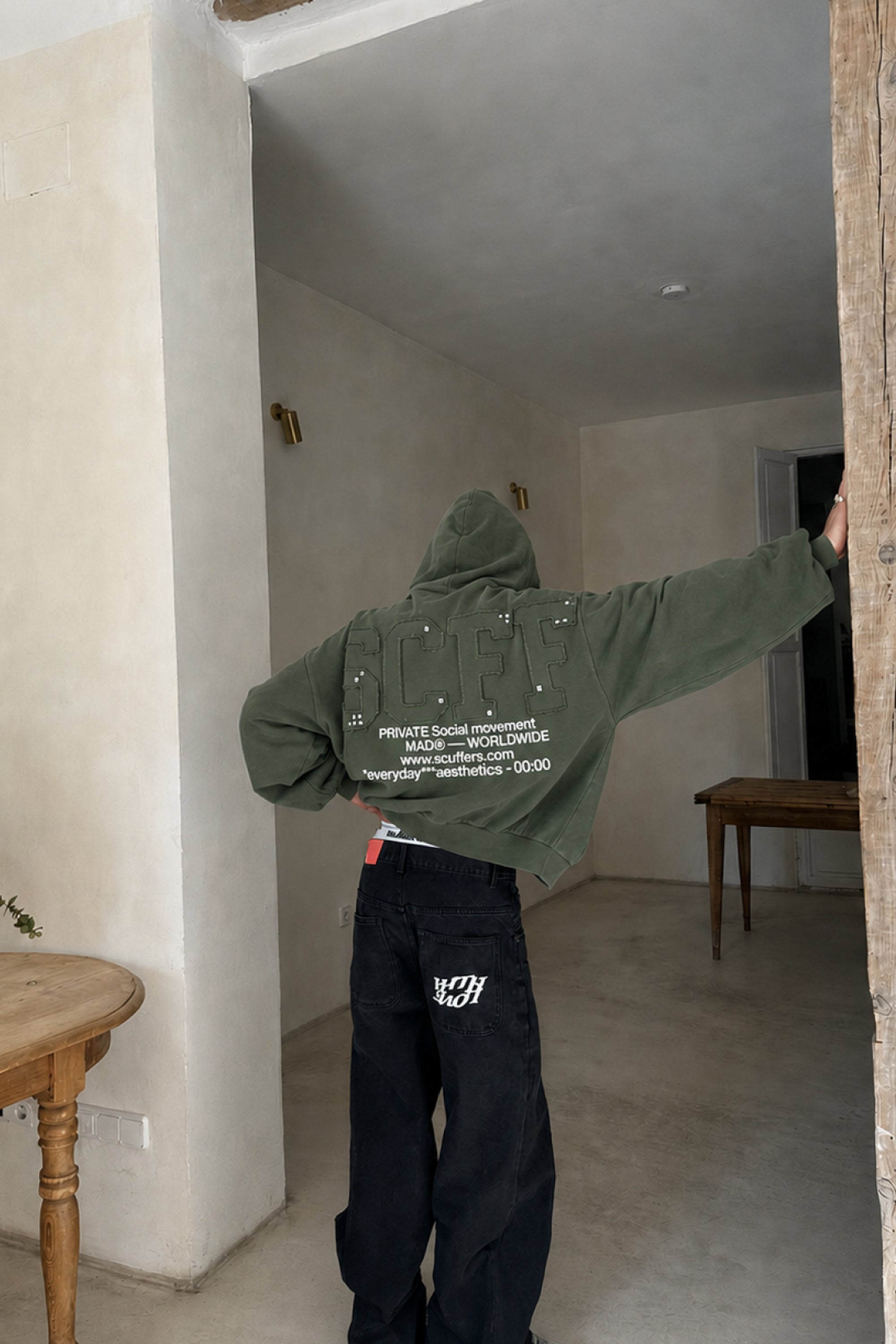 Worldwide Green Hoodie - Oversized Hoodie | Scuffers