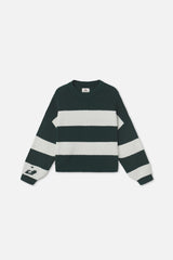 Hole Green & White Knit