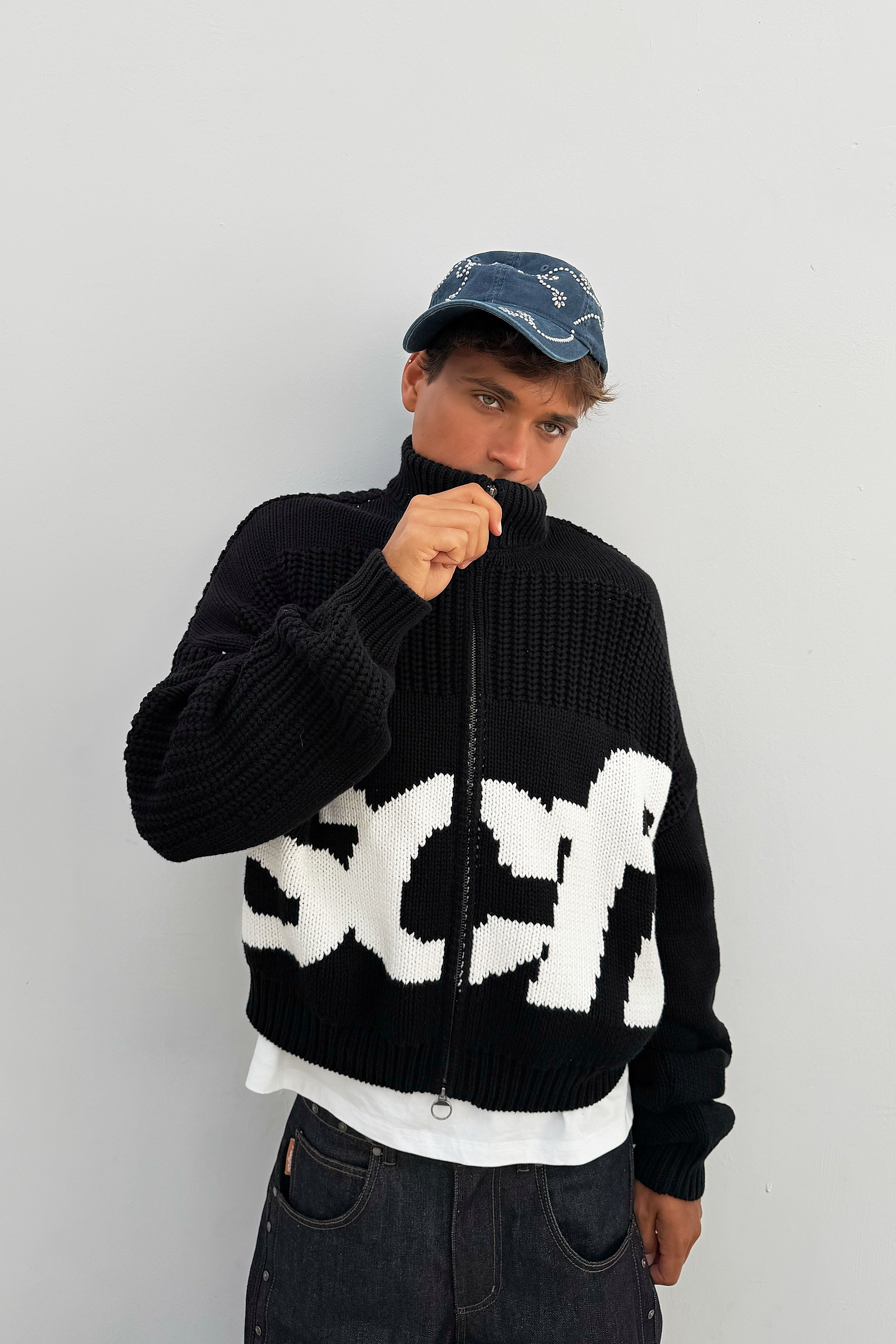 SCFF Black Knit Zipper – Scuffers