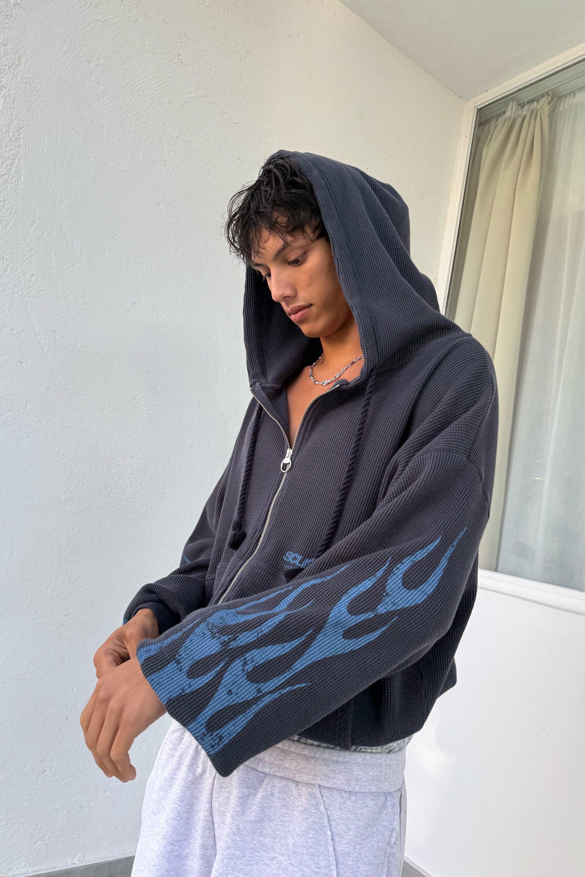 Flame Navy Zipper – Scuffers