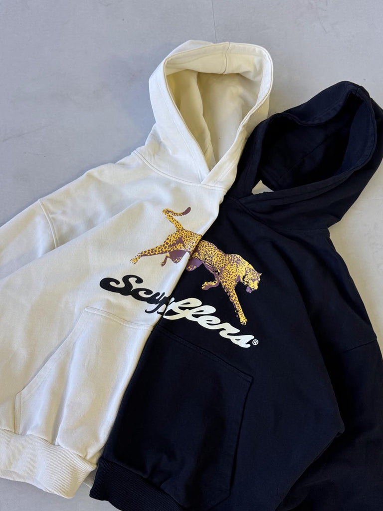 Cheetah Black Hoodie