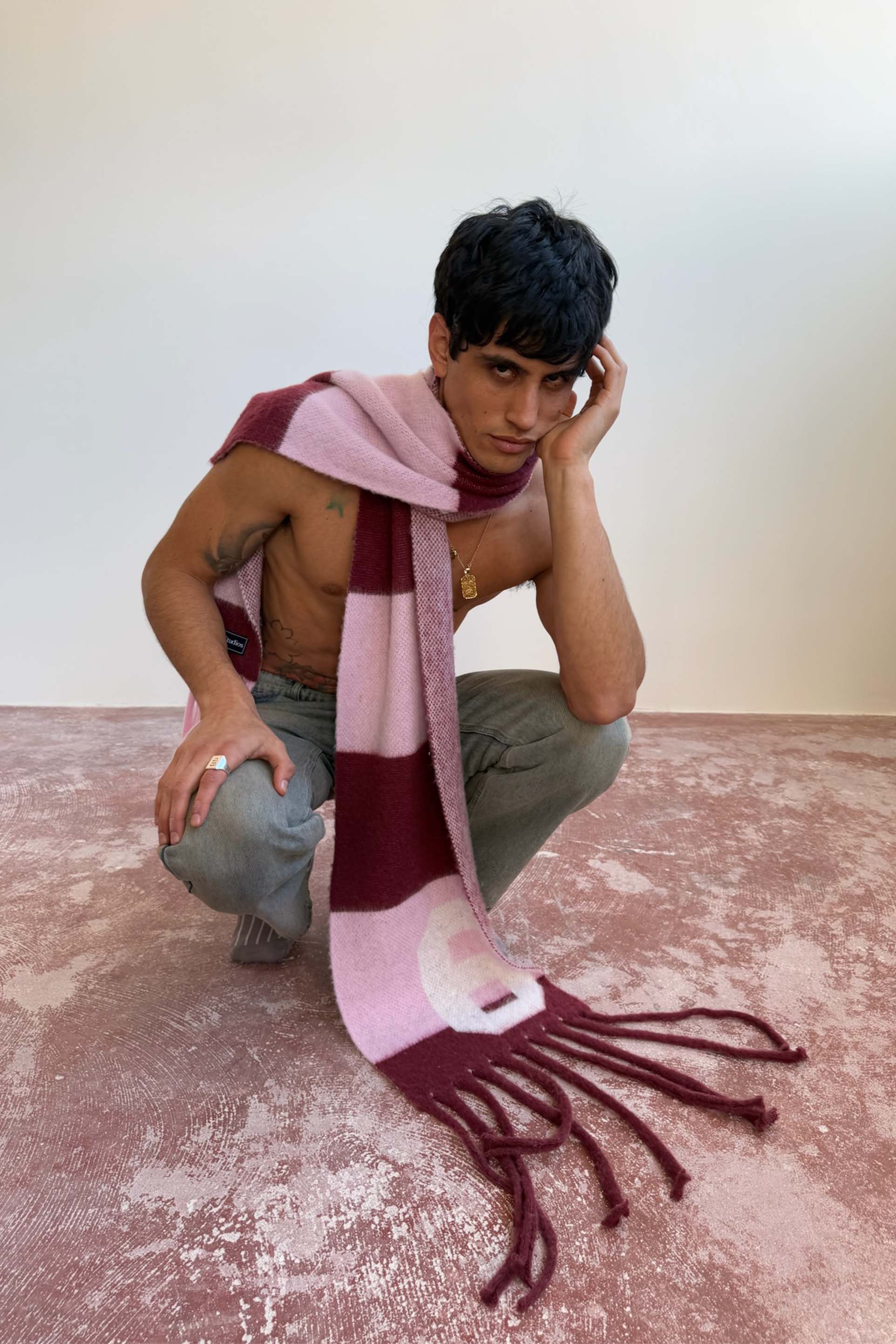 Picadilly Burgundy Scarf