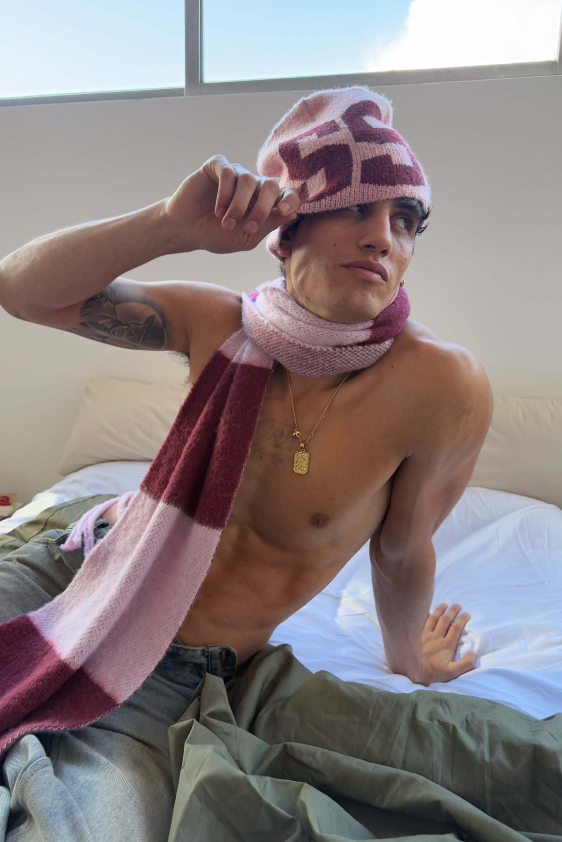 Nohole Burgundy Beanie