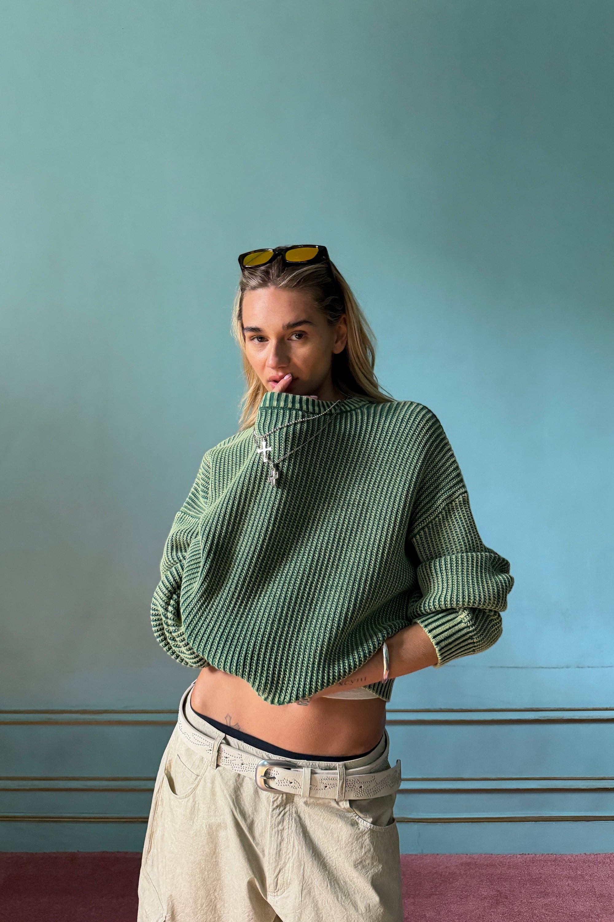 Cindy Green Knit – Scuffers