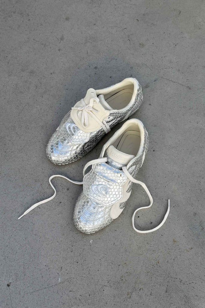 Iconic Silver Sneaker