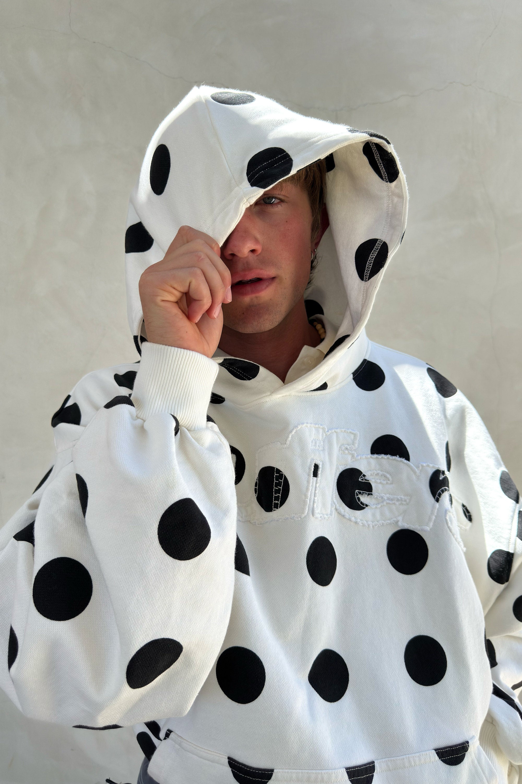 Raw Dots White Hoodie – Scuffers