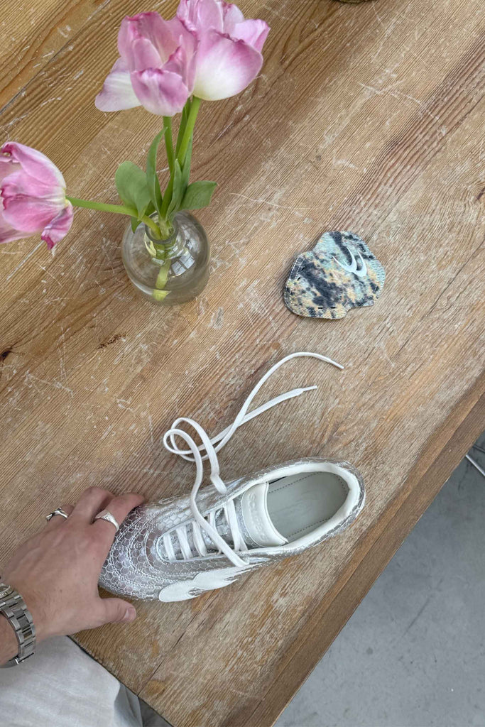 Iconic Silver Sneaker