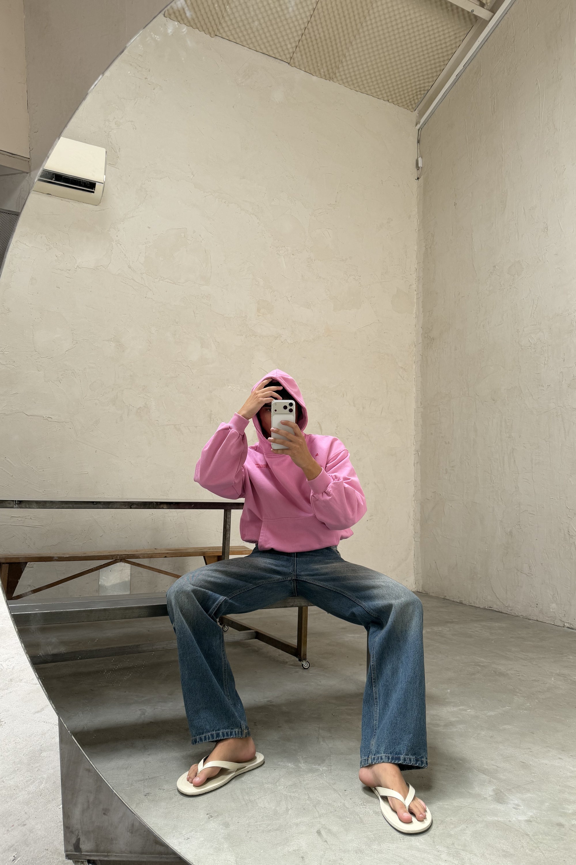 Sign Light Pink Hoodie - Oversized Hoodie | Scuffers