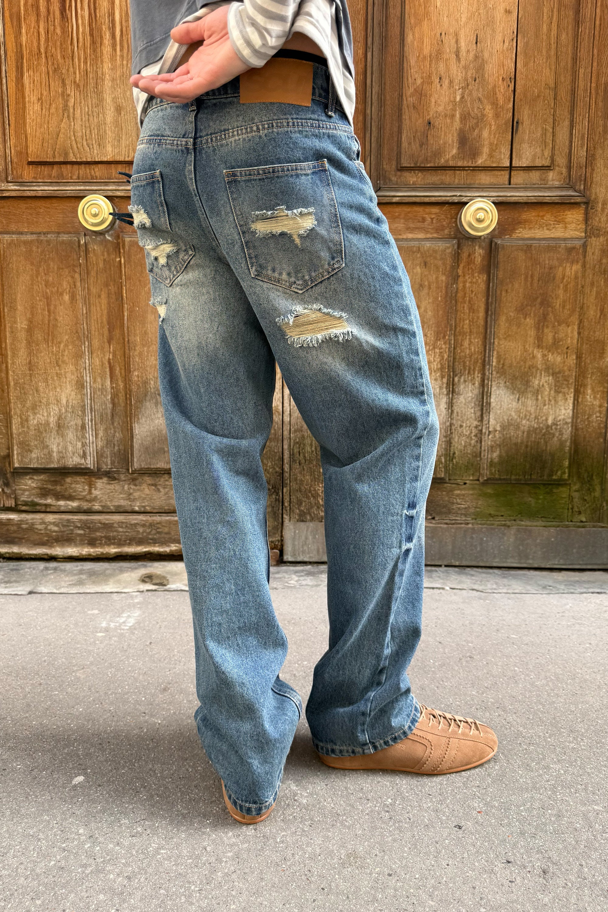 Roll Dark Blue Pants – Scuffers