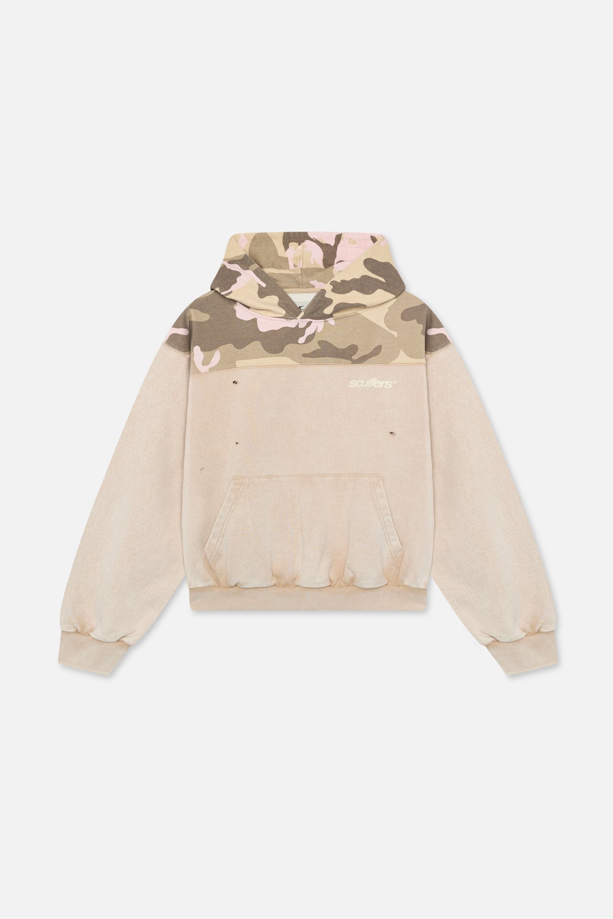 Lizzie Ecru Camo Hoodie – Scuffers