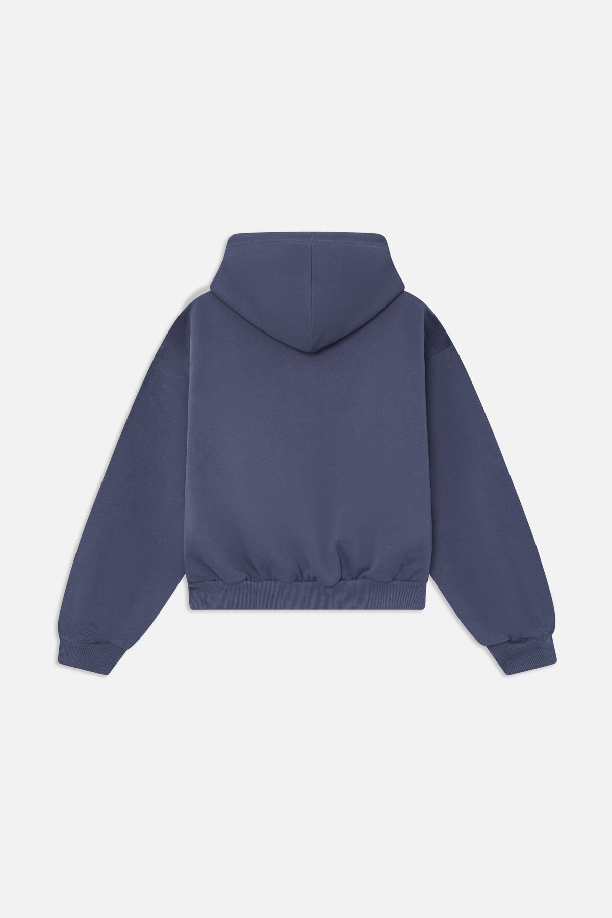 Logo Navy Zipped Hoodie