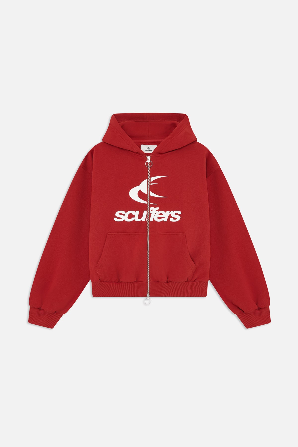 Logo Red Zipped Hoodie – Scuffers