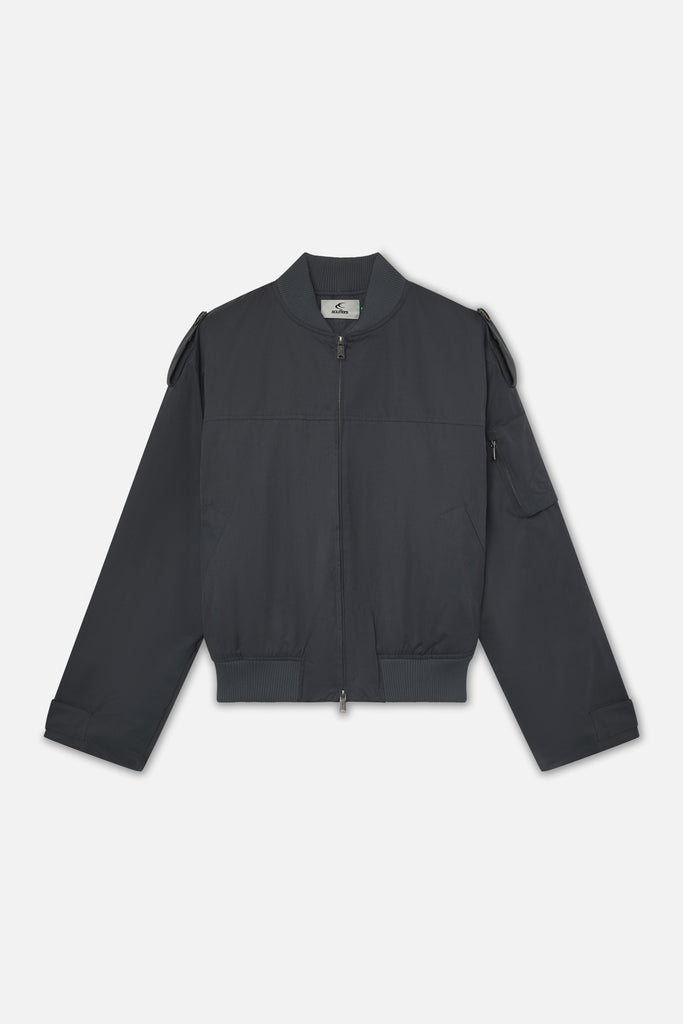 London Dark Grey Bomber Jacket