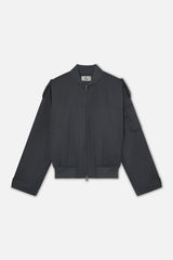 London Dark Grey Bomber Jacket