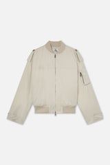 London Ecru Bomber Jacket