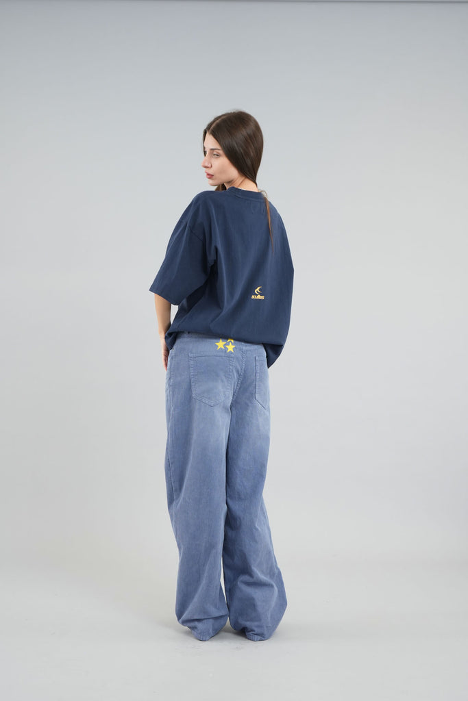 Jumbo Corduroy Blue Pants