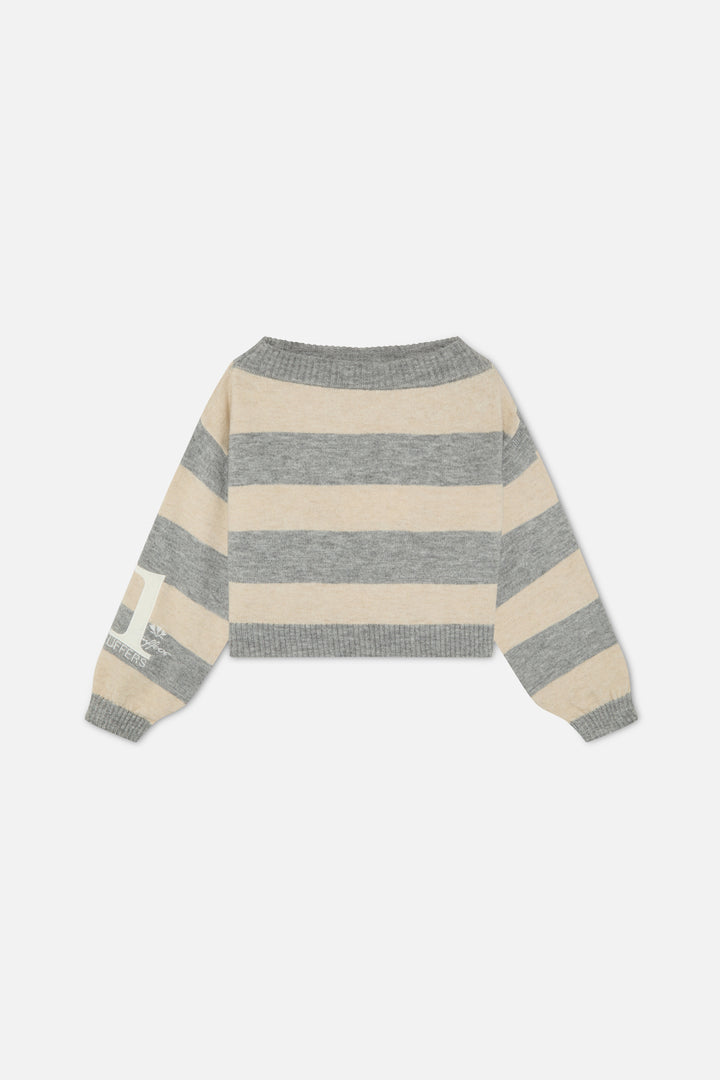 Martina Ecru Knit Scuffers 