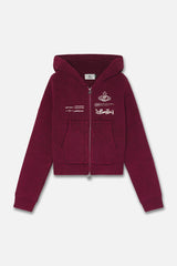 Mayor Burgundy Knit Zipper