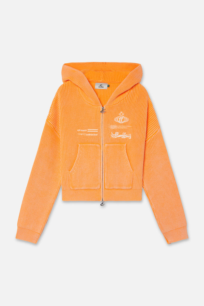 Mayor Orange Knit Zipper