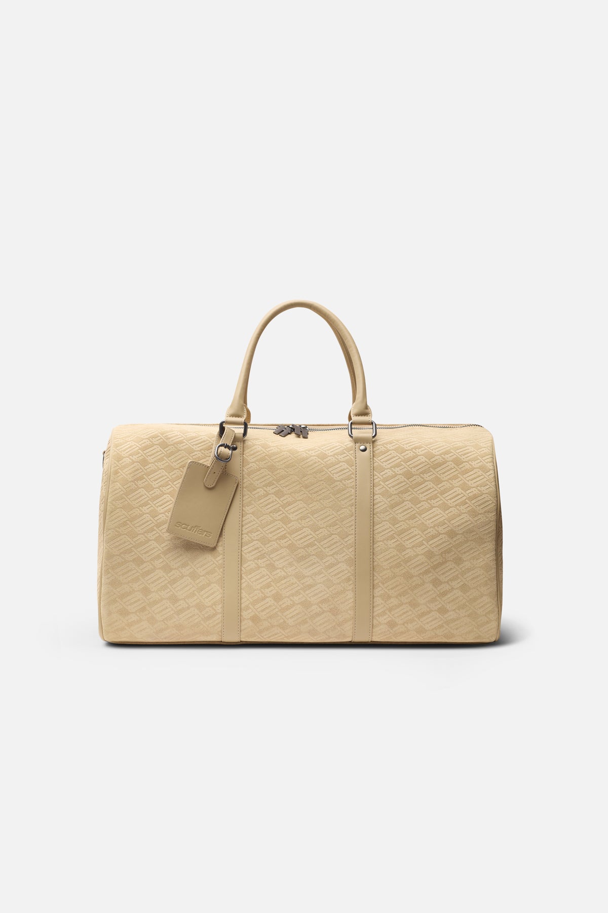 Monogram Ecru Suede Duffle Bag