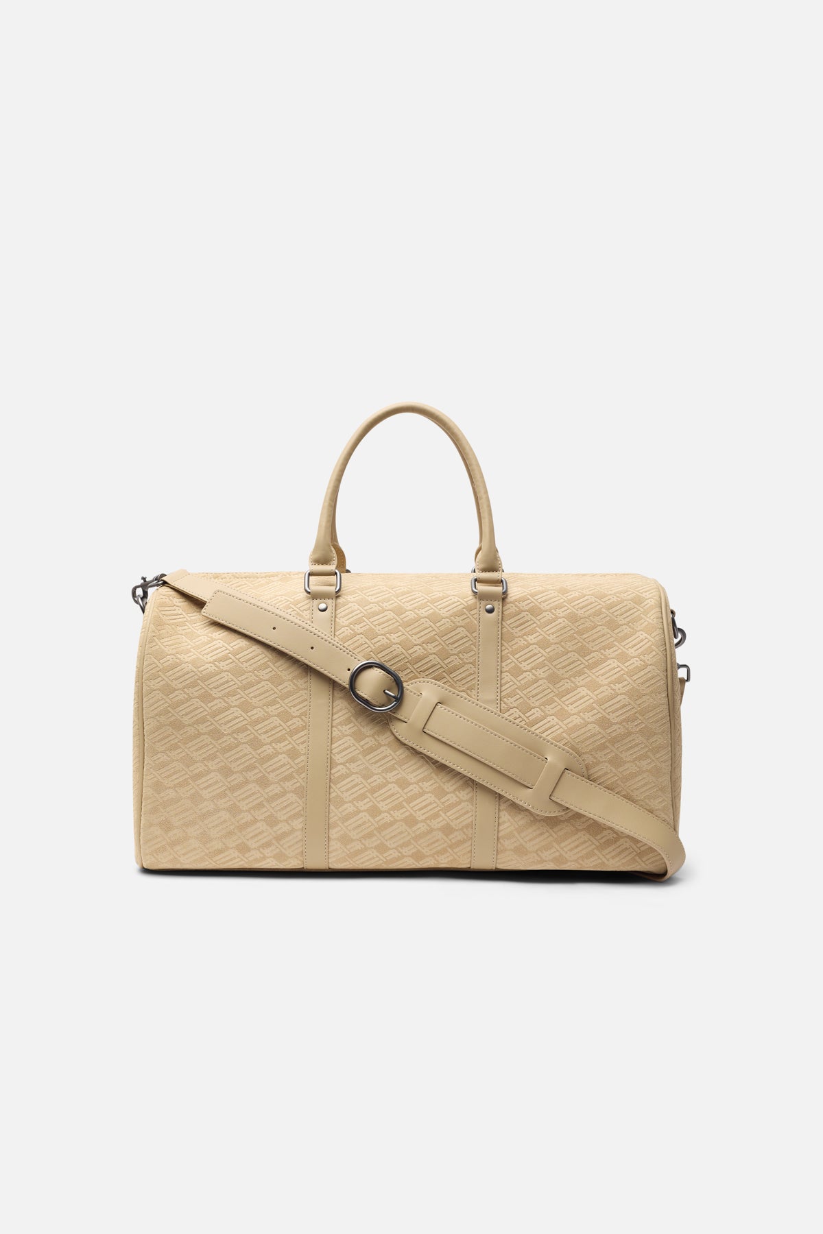 Monogram Ecru Suede Duffle Bag