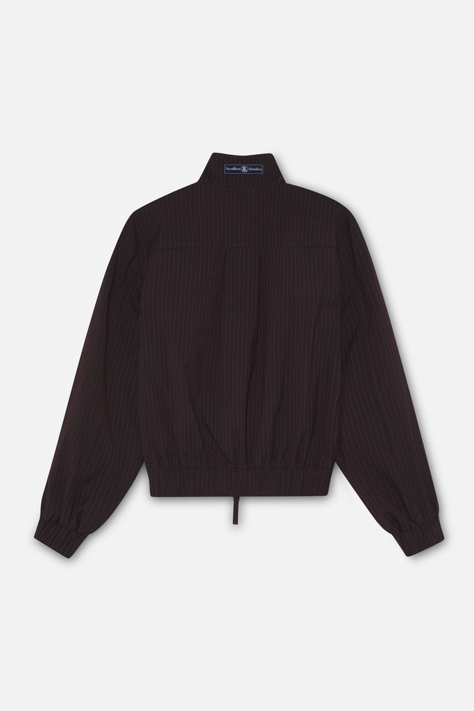 Nautica Burgundy Pinstripe Jacket
